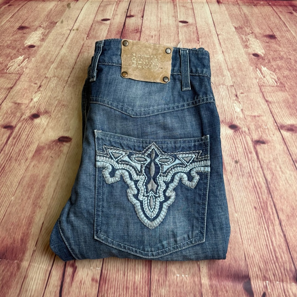 💵Antik Denim Embroidered Blue Denim Jeans Size 28